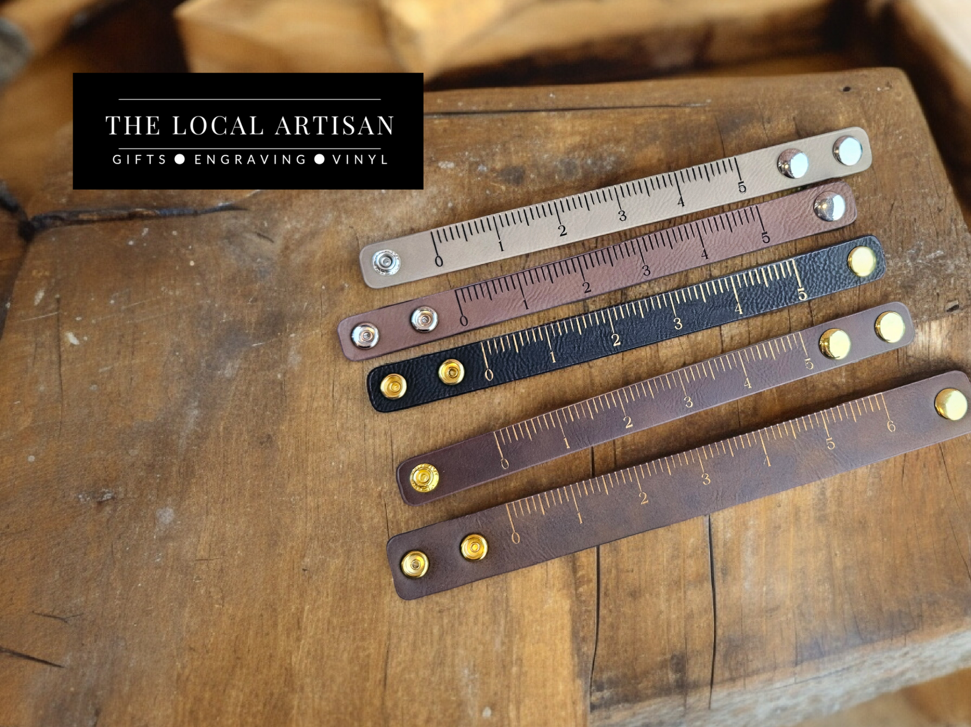 Ruler Leatherette Bracelet